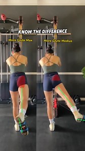 Cable kickback variations Know the difference Gluteus Medius (External Rotation): 1. Set the pulley at the bottom. 2. Externally rotate your working leg to 45 degrees for better gluteus medius engagement. 3. Kick at a 45-degree angle to engage the gluteus medius. Gluteus Maximus (Straight Kickback): 1. Set the pulley at or slightly below hip level to ensure a straight kickback. 2. Step down with your working leg for stability. 3. Kick straight back to maximize gluteus maximus activation. #fitnes