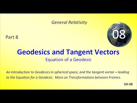 Geodesics & Tangent Vectors - The Equation of a Geodesic