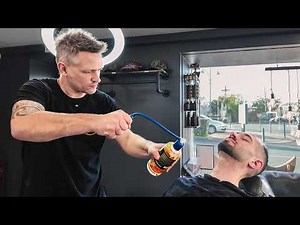 Relax & Learn: Mid-Fade, Italian Beard and Traditional Shave [ASMR] – Boufféré 🇫🇷