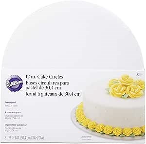 Wilton Round Cake Board for Stability and Display, 12 Inch
