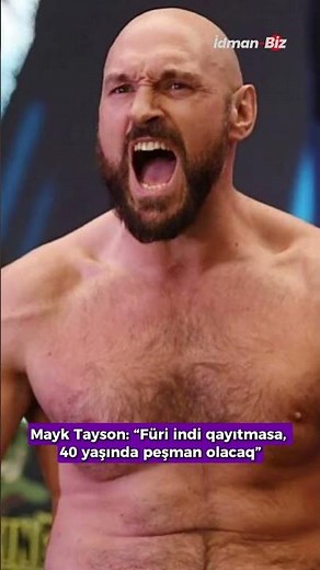 Mayk Tayson: “Füri indi qayıtmasa, 40 yaşında peşman olacaq” #mma #boxdin #tyson