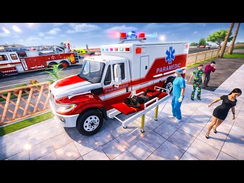 Real Fire Truck Driving Simulator 2025 - New Fire Fighting Firemen's Daily Job - Android Gameplay #2