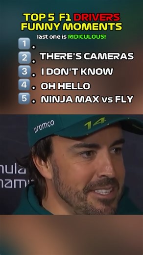 Top 5 F1 Drivers Funny Moments #f1 #f1funnymoments #f1driver #f1memes | Race Line