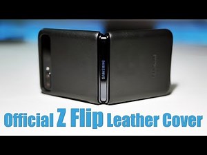 Official Samsung Galaxy Z Flip Leather Cover