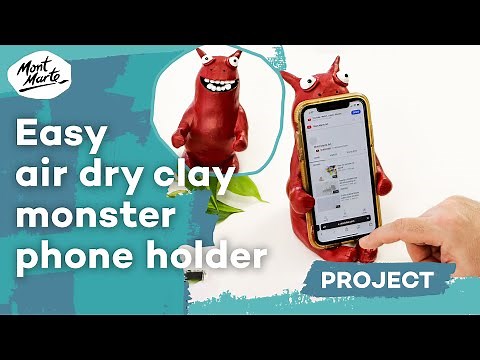 How to create an easy air dry clay phone holder