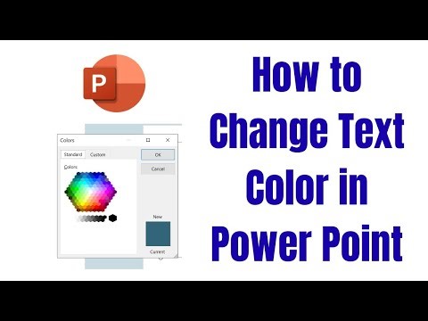 How to Change Text Color in Power Point