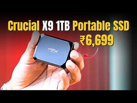 Crucial X9 1TB Portable SSD Review - Best External SSD Under 7000 🔥Fastest Portable SSD in 2025