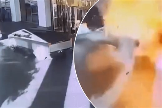 Surveillance video shows Tesla Cybertruck explosion at Trump hotel in Las Vegas