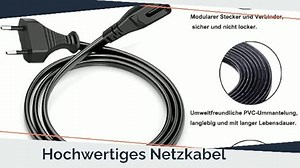 AC Power Cord Stromkabel Netzkabel 2 polig Cable Replacement for HP Officejet Pro 7720 7740 9010 9012e 8022e 9015e 5230 8022 8600 6970 8710 8620 8020 9020 6230 8730 Officejet 6950 Printer C7 Plug