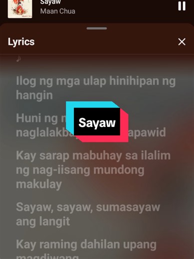Sayaw #fyp #songlyrics #trendingsong #musicvideo #4u | song with lyrics