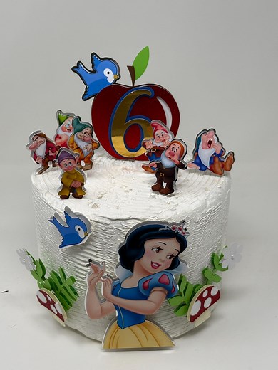 Personalized Cake Topper, Snow White Cake Decoration, Snow White Party - Etsy