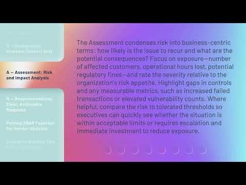 SBAR for Vendor Risk: Executive TPRM Briefings in 2 Minutes