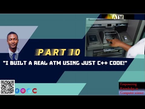 HOW TO CREAT ATM MACHINE WITH C++