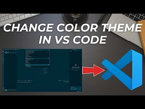 How to change color theme in VS code ?