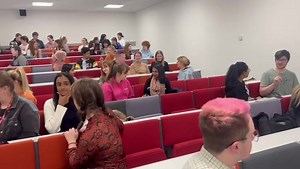 Seeing these brilliant Queen's University Belfast students sign so effortlessly after just a couple of lessons does my heart good 👍 😊 Our young people can learn and accept new things with complete ease. The future will definitely be bright when this bunch are out and about in all sectors welcoming everyone and creating inclusion. ✅👏 | Sign Source learning