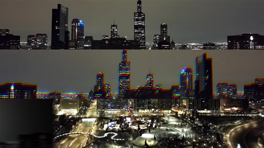 Exploring Chicago's Night Skyline in 4K