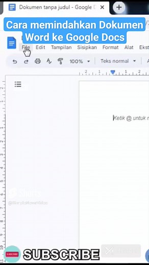cara memindahkan dokumen word ke dalam Google docs #word #googledocs #tutorial
