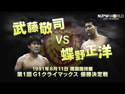1991年8月11日（両国国技館）バイオレント・ストームIN国技館 G1クライマックス 武藤 敬司 VS 蝶野 正洋【3分動画】