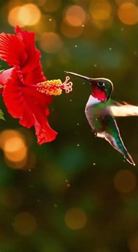 Hummingbird in Slow Motion 4K | Cinematic Wildlife Nature Video with Sparkling Wings