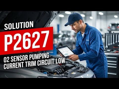 HOW TO FIX P2627 OBD II ERROR CODE - O2 Sensor Pumping Current Trim Circuit Low