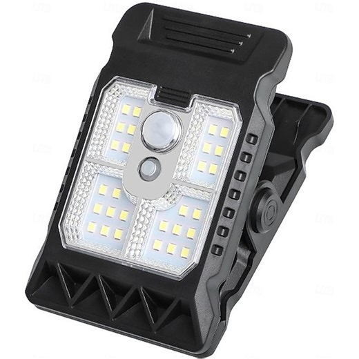 Outdoor Solar Clip Light with Motion Sensor, Clip on Solar Lights Outdoor Waterproof, 3 Modes Security Light, Portable Emergency Lighting for Garden, Gate, Patio, Camping 2025
