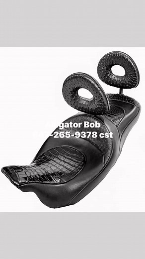 One off exotic and leather motorcycle Seats . Check out my face book group Alligator Bob’s Custom Motorcycle Seats . | Bob Martin