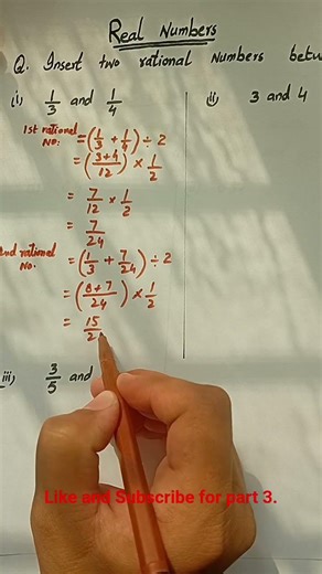 how to find two rational numbers between number.#learnmath #education #mathtutorial #9thclassmath