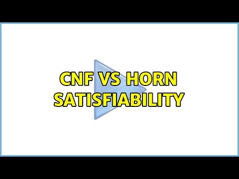 CNF vs Horn Satisfiability