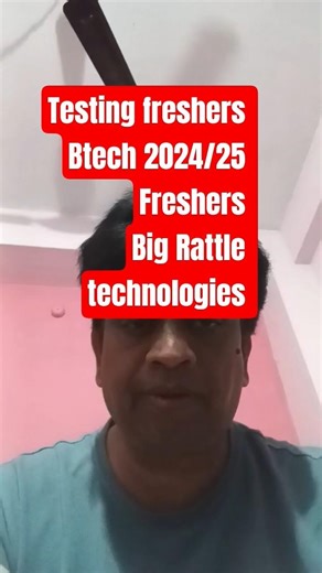 Automation Test Engineer Job for Btech @Freshers 2024/25 | Big Rattle Hiring 2026