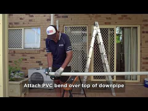 Absco Sheds - Awning/Patio PVC Downpipe Installation