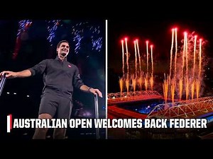 Roger Federer gets HUGE ovation in inaugural AO Opening Ceremony | 2026 Australian Open