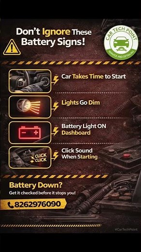 Car Battery Warning Signs ⚠️ | Don’t Ignore These Signs!