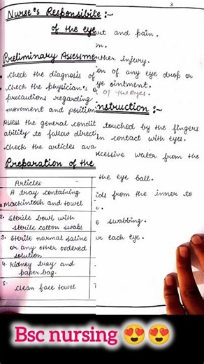 Eye care assignment👍👍 🥰🥰nursing foundation 🥰😍 #kusum