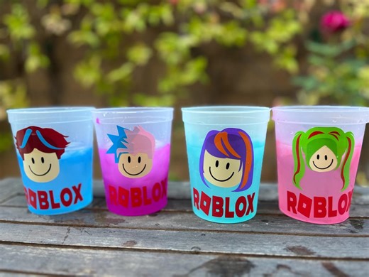 Custom Color Changing Gamer Cup – Video Game Character Birthday Party Favor | Personalized Avatar Cup for Kids | Reusable Cup - Etsy