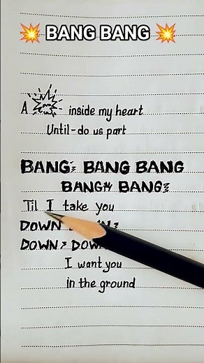 🖤💥 BANG BANG BANG (Lyrics)#lyrics