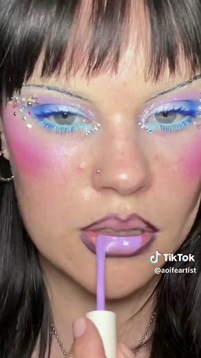 this barbie is a sticker book 🍬 #editorialmakeup #makeupartist