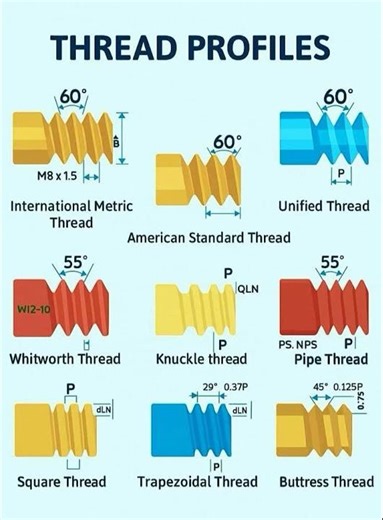 Different Types of Thread Angle !🔩#ytshorts #youtubeshorts #foryou
