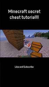 Minecraft secret chest tutorial!!! #minecraft #redstone #secret #gaming #2026