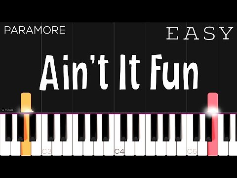 Paramore - Ain’t It Fun | EASY Piano Tutorial