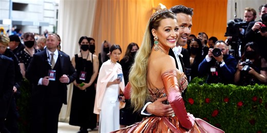 Blake Lively and Ryan Reynolds Dressed Like Fashion Royalty at the 2022 Met Gala