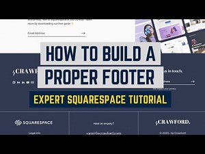 How to Build a Proper Footer on Squarespace [Live Build]