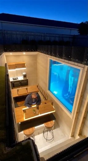 Secret Underground Bunker With View of Pool #diy #bunker