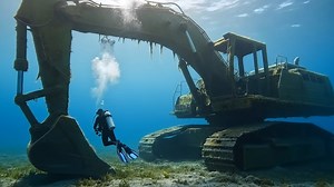 excavator under water | Under Review