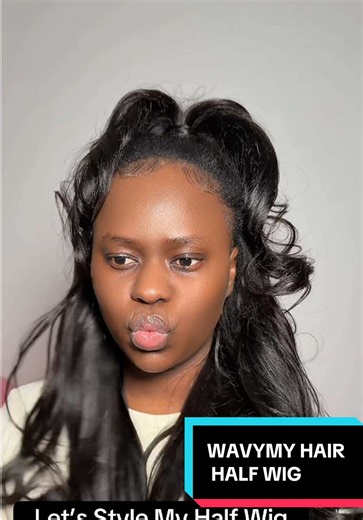 24-Inch Pre-Styled Butterfly Layered Cut Half Wig