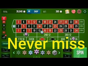 Roulette winning strategy 36 || roulette