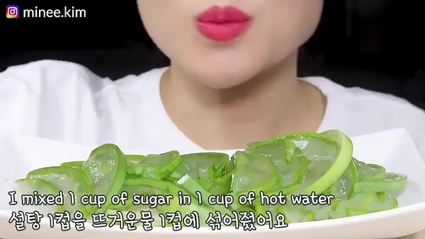 Soothing Aloe Vera Gel Sounds for Relaxation | Korean Mukbang ASMR Video