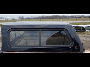 Walk around the used Leer 100R truck cap fiberglass. 15-20 Ford F-150 5.5' x-short bed. Black