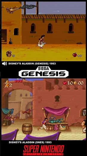 Disney's Aladdin | Genesis vs SNES | SEGA vs Nintendo