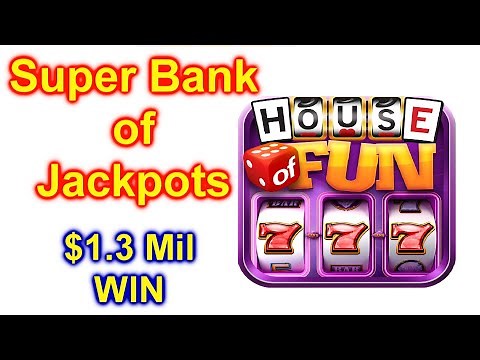 HOUSE OF FUN Game Super Bank of Jackpots $1.3 Mil WIN Cell Phone How To Play