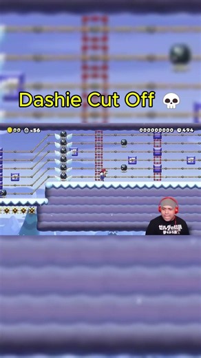 Dashie’s Cut Off Curse 💀 😂 #dashiegames #mario #gaming #shorts